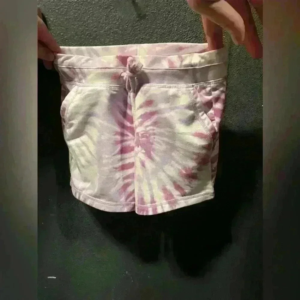 Girls 32 Degree Tie Dye Purple Athletic Shorts Small